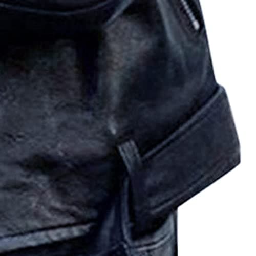 Mrat Jacket for Women Uk Faux Leather Zip Up Motorcycle Jackets PU Moto Bomber Biker Jacket Outwear Slim Fitted Coat Long Sleeve Lapel Collar Coats Casual Plus Size Pocket Trendy Streetwear — view 2