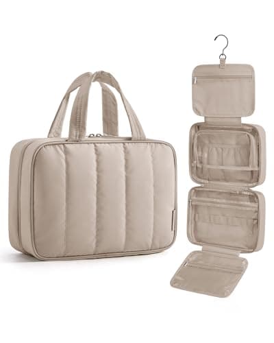 BAGSMART Hanging Travel Toiletry Bag with 360° Hook, Waterproof Wash Bag