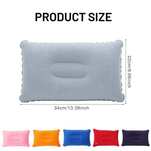 Leogony 6 Pcs Inflatable Pillow for Travel, Portable Blow up Pillows for Camping Picnic Beach Sunbathin — view 2