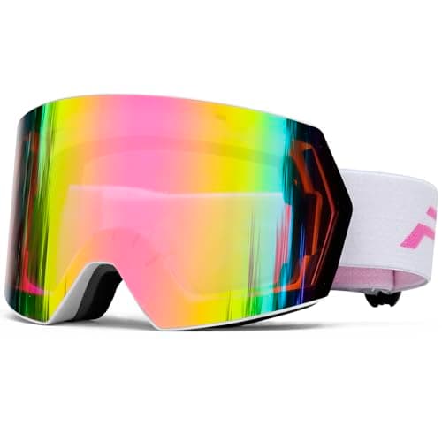 FMY OTG Ski Goggles,Snowboard Goggles for Men,Women & Youth Anti Fog