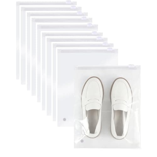 Shensuii Zip Lock Bags for Storage, 10Pcs White 30 X 40cm
