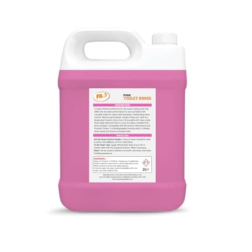 Filo Pink Toilet Rinse 2L, Concentrated Caravan Toilet Chemicals, Lavender Scent, Motorhome Fresh Flush Fluid, Eco Friendly Odour Eliminator for Portable Toilets — view 2
