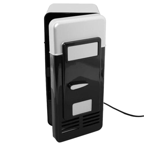USB Small Fridge, 19.5x9.5x9.5cm, ABS, Can Drink Cooler And Warmer