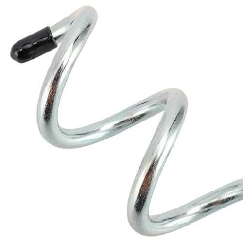 ZOENHOU 6 Set Trampoline Anchor Kit, Heavy Duty Trampoline Tie Down Kit, 12 Inch Ground Steel Stakes Anchor Corkscrew Shape for Trampolines, Swings, Tent, Camping — view 3