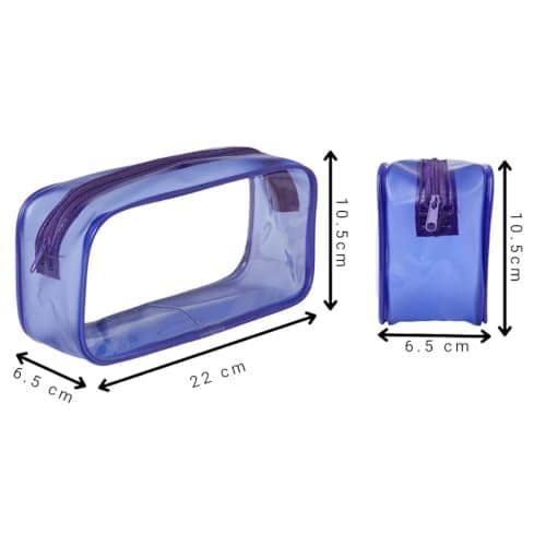 Purple Projekt Large Clear Pencil Case for Girls Back to School — view 3