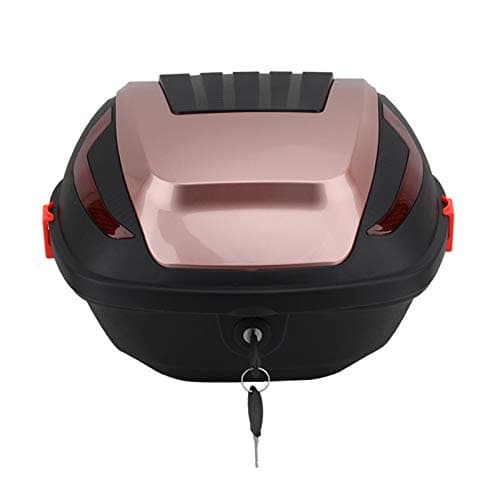 ZXCASDF Motorcycle Trunk Motorcycle Tour Tail Box Top Lock Storage Carrier Case Portable Trunk Lid Organizer Storage Bag Motorcycle Tour Tail Box,rose gold