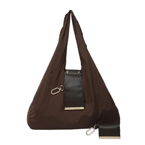 Tote Bag for Women Trendy Purses Portable Fashion Key Chain Shoulder Handbags for Students Teachers Travel Outdoor School Shopping Office Work Beach Picnic Daily (Coffee)