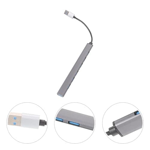TIKODIDA USB Hub 7-port USB Adapter Aluminum Alloy Small and Practical Special Design Multi-port USB Charger Hub Suitable for Keyboard and Laptop — view 4