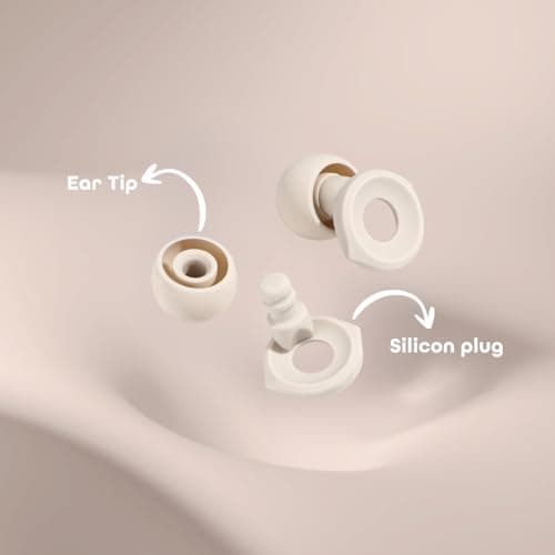 Noise Cancelling Silicone Ear Plugs for Sleeping & Focus – Reusable Silicone Ear Plugs for Noise Sensitivity, Study, Travel & Relaxation | 33dB Noise Reduction Hearing Protection Earplugs — view 6