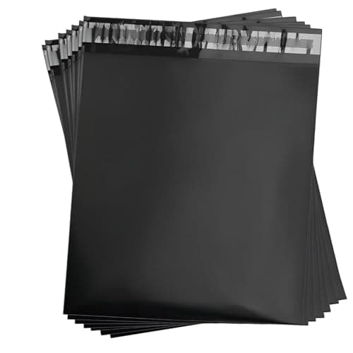 100 Seal Postal Mail Bags Parcels Mailing Postal Bags, black