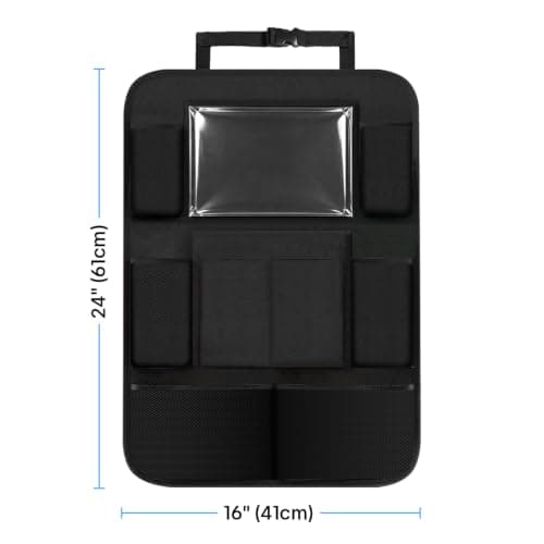 acetek Backseat Car Organizer for Kids, Kick Mat Storage Organizer 2 Pack — view 5