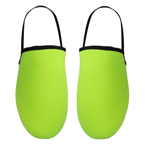 mophrati Water Resistant Half Shoecover Toe Warmers Smart Choice,Green,L — view 3