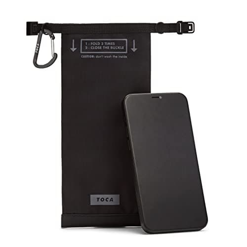 TOCA No Signal Sleeve - RFID Blocking Faraday Bag, Keyless Go & Smartphone/Laptop Protection, Data Privacy Shield, Water-resistant, Compact Black
