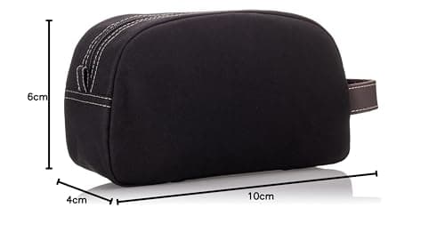 Timberland Men's Toiletry Bag Canvas Travel Kit Organizer, Black, One Size, Toiletry Bag Canvas Travel Kit Organizer — view 6