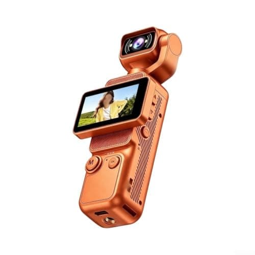 HD Vlogging Camera Handheld Video for camcorder, 180° Rotating Lens WiFi