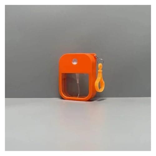 water and lotion bottle Spray Small Sanitizing Spray Scented Vegan Hand Sanitizer With Keychain Perfume Alcohol Water Spray Bottle Travel(Style 1 Orange)