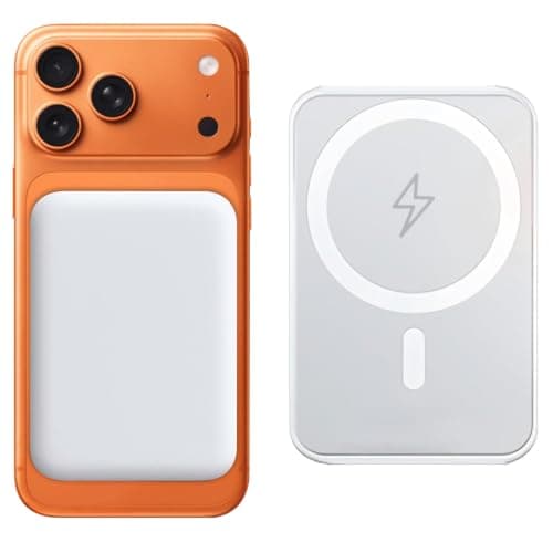Magnetic Wireless Power Bank, 5000mAh, Fast Charging with USB-C, Portable Charger compatible with iPhone 17/16/15/14/13/12 Pro Max