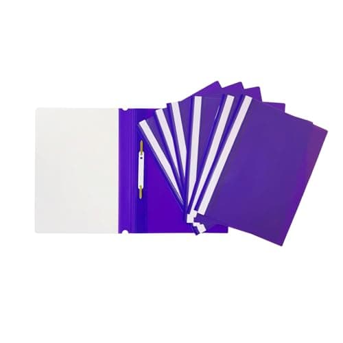 Pack of 60 Purple A4 Project Folders by Janrax