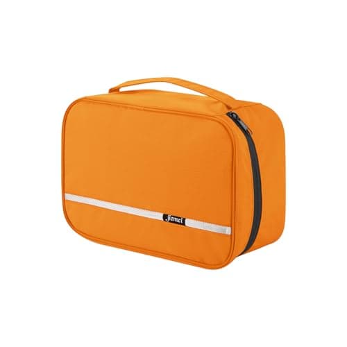 jiemei Hanging Toiletry Bag Waterproof, Travel Wash Bag for Men & Women with 4 Compartments, Foldable Compact Size, Super Durable Fabric