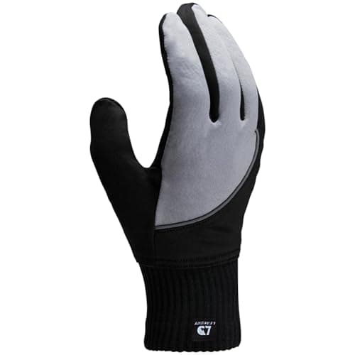 LEAKDRY Waterproof Merino Wool Touchscreen Gloves – 3-Layer Thermal Suitable for Winter Gloves with Nylon Outer, Windproof & Breathable for Outdoor Sports,Cycling,Hiking,Skiing Unisex (Grey, M)