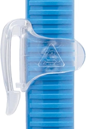 Cressi Moon Kid Snorkel Mask, Anti Splash Valve, Blue/Orange, Combo Set — view 6