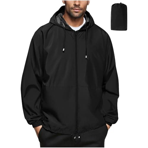 Jacket Pack Away Lightweight Outdoor Hooded Rain Coat Waterproof Jacket Men