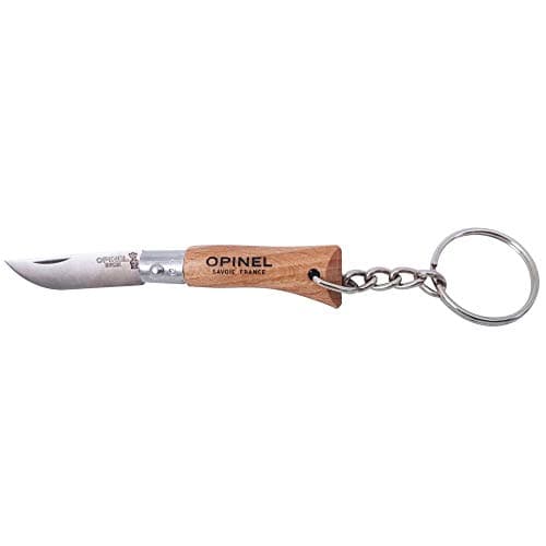 OPINEL Mini Knife, Size 2, with Pendant, Brown, One Size — view 2