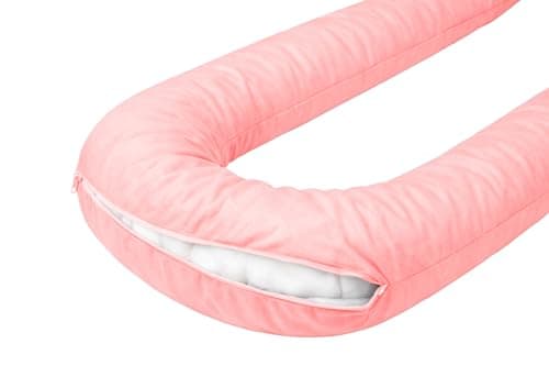 MIA U Shaped Pregnancy Pillow Case 100% Cotton Nursing Maternity Body Bolster Support Cover Zip Closure 9Feet (275cm) — view 3