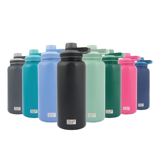 Polar Gear 1L Insulated Water Bottle - Double Wall Vacuum + Dust Cover Cap — view 2