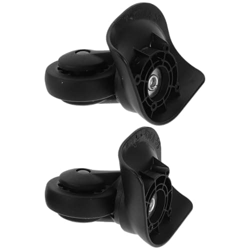 Operitacx 2pcs Universal Suitcase Replacement Wheels with Screws, Super Silent Double Row Wheels Made of Sturdy Pp and Pet, Suitable for Trolley and Luggage Repair in Busy Travel