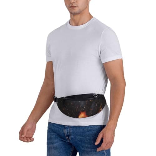 Meymuise Waist Bag, Flaming Charcoal Grill Pattern — view 6