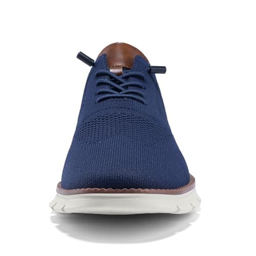 Wearbreeze Men’s Business Casual Oxford Sneakers – Lightweight Lace-Up Dress Shoes for Work, Travel & Daily Commute, Blue, 11.5 — view 4