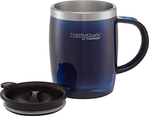 Thermos Translucent Desk Mug, Stainless Steel, Blue, S (Pack of 1), 450 ml — view 2