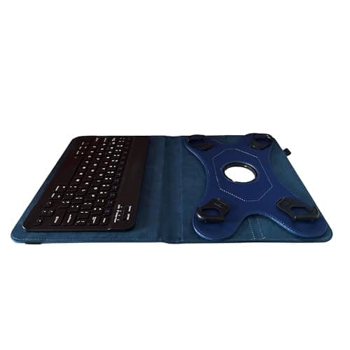 Navitech Blue Rotational Bluetooth Keyboard Case Compatible With Blackview Tab90 WiFi Android 14 11 Inch Tablet — view 4