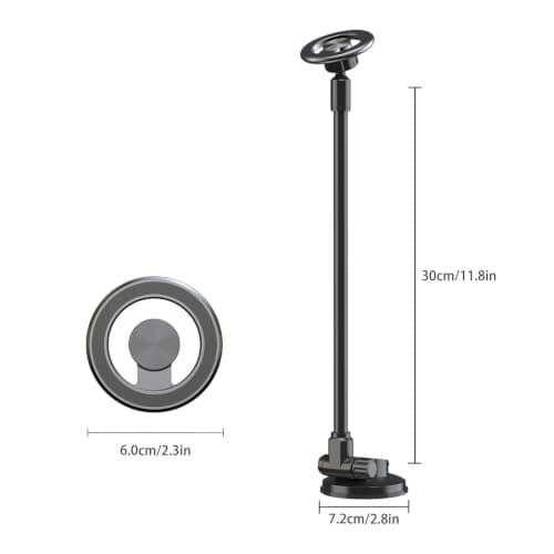 Dmuzsoih Windshield Phone Mount Adjustable Universal Magnetic Suction Cup — view 6