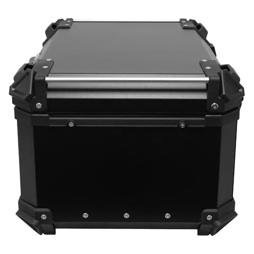 BIKE IT Aluminium Motorcycle Top Box Luggage Top Case with Security Lock Universal Fitting Plate (65L) — view 6