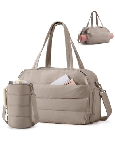 bagsmart 25L Womens Gym Travel Bag, Shoe Compartment, Cabin Bag for Easyjet
