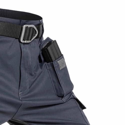 Mens Sweatpants Stretch Multi Pocket Tactical Cargo Trousers Straight Leg Utility Work Pants with Tool Pockets Outdoor Hiking Security Bottoms Multiple Solid Colours Gray — view 5