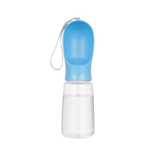 BARGAIN FACTORY Dog Water Bottle, Lightweight, Leak Proof Portable 550 ML Water Dispenser with Drinking Feeder for Pets Outdoor Walking, Hiking, Travel, Food Grade Plastic For Pets (Blue) — view 4