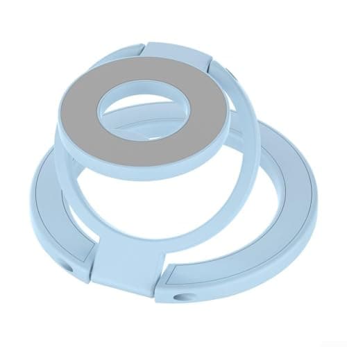 Metal and Silicone Adjustable Holder Ring with Dual Grip for Smartphones, Compatible with Car Magnetic Mount, Secure Laptop for Gym and Driving,Gold — view 6