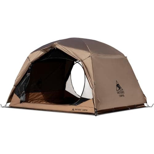 OneTigris JOVIAN 4 Person Camping Tent - 3 Season Family Shelter for Outdoor Backpacking With 2000mm Outer Tarp, 5000mm Bottom & Waterproof Floor Mat