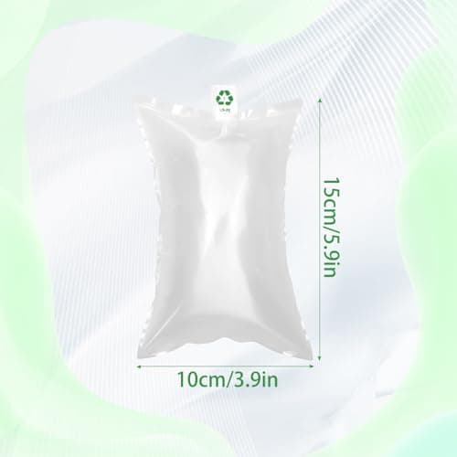 Clear Inflatable Air Cushion Bags 10×15cm, 100 Pack Void Fill Packaging Filler, Shockproof Air Bags for Packing Materials, Protective Plastic Bags for Shipping Boxes and Fragile Items — view 2