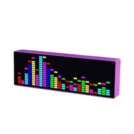 Audio for SPECTRUM Analyzer - 384 LED 5V-Colorful LED Music for SPECTRUM Electronic Clock - Voice Controlled - Rhythm Light Digital Graphic Equalizer - Equalizer(Black) — view 3