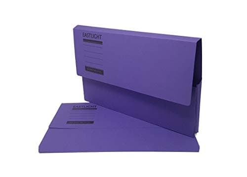 Eastlight Document Wallet (Pack 10) Assorted Colours 100% Recycled Paper 275gsm Manilla — view 2