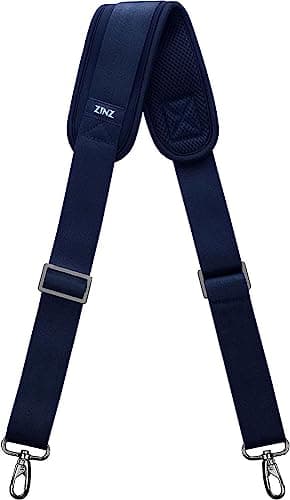 ZINZ 57" Adjustable Bag Straps Replacement with Thick Fixed Pad,Blue