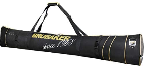 BRUBAKER Combo Grenoble - Ski Boot Bag and Padded Ski Bag up to 74 3/4 Inches - Black/Golden — view 3