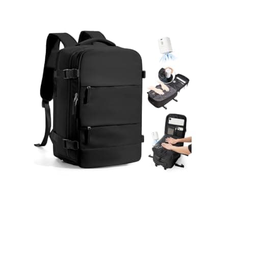 SZLX Vacuum Backpack Travel Bag with Pump,New Ryanair Cabin Size Bag 40x30x20 Backpack Wizz air, Ryanair Cabin Bags 40x30x20 Underseat Carry-ons Travel Backpack Cabin Size Women Men Fit 14 Inch Laptop