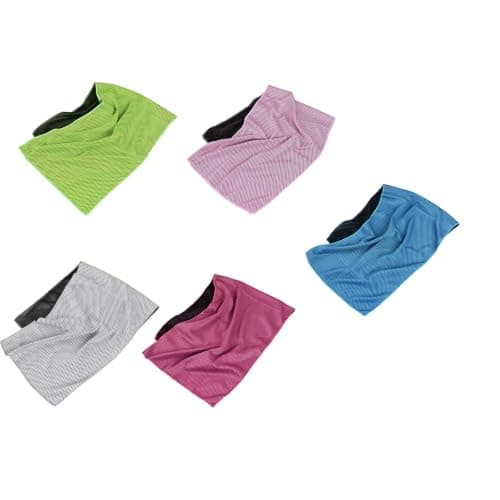 yanwuwa Cooling Towel Set, 5 Piece 30x90cm Sports Towels, Color 1