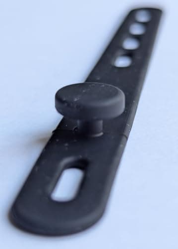 VERITUX Silicone Cable Ties 20 Pack Reusable Cable Organiser Button-Lock Cord Management 4 Colours Home Office Desk Travel Black White Grey Navy — view 6