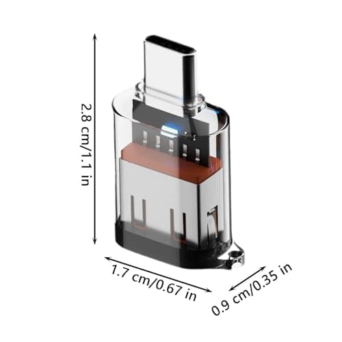 Type C to USB A Converter, Type C Male to USB A Female Adapter, 10Gbps Type C to USB A Adapter, Fall Proof Converter, Portable Type C to USB A Converter for Work, Travel — view 5